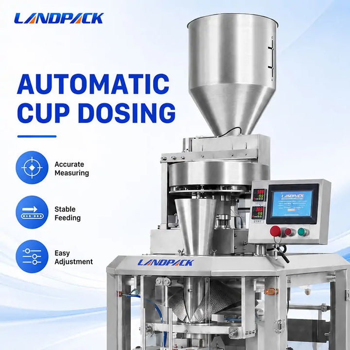 High-Speed Automatic Coffee Bean VFFS Packing Machine with Measuring Cup