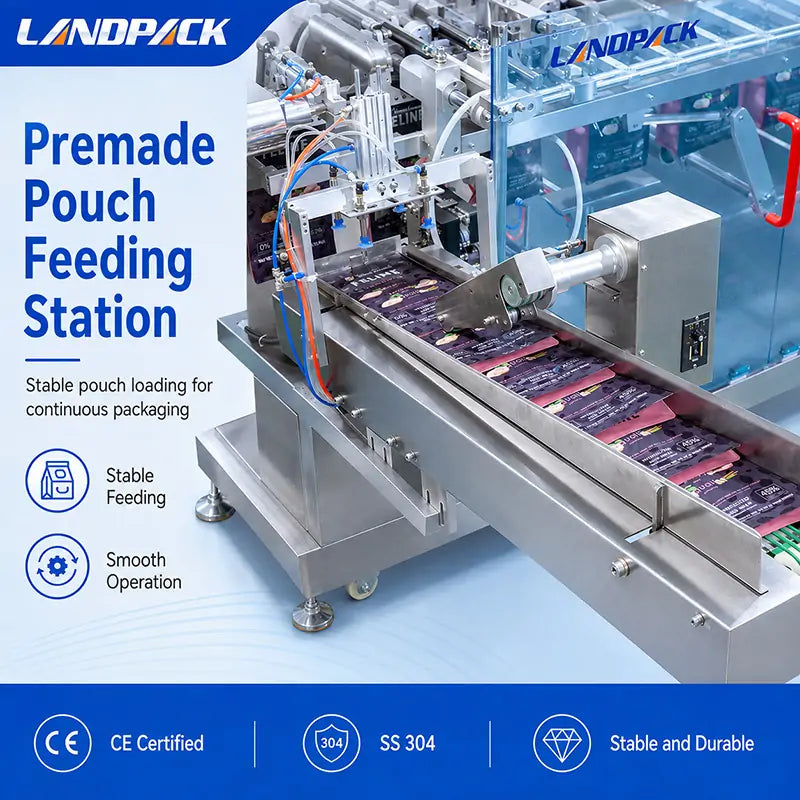 Automatic Turmeric Spice Powder Packing Machine Horizontal Premade Pouch Filling and Sealing Machine