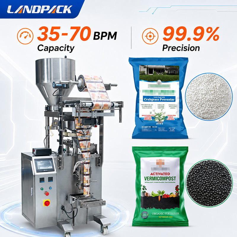 Fertilizer/ Vermicompost Vertical Form Fill Seal Machine With Measuring Cup