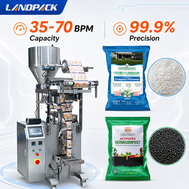 Fertilizer/ Vermicompost Vertical Form Fill Seal Machine With Measuring Cup