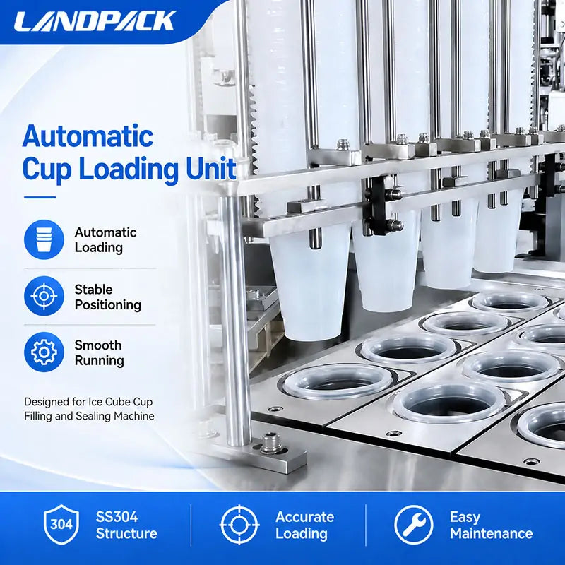 Automatic Ice Cube Cup Filling and Packing Machine