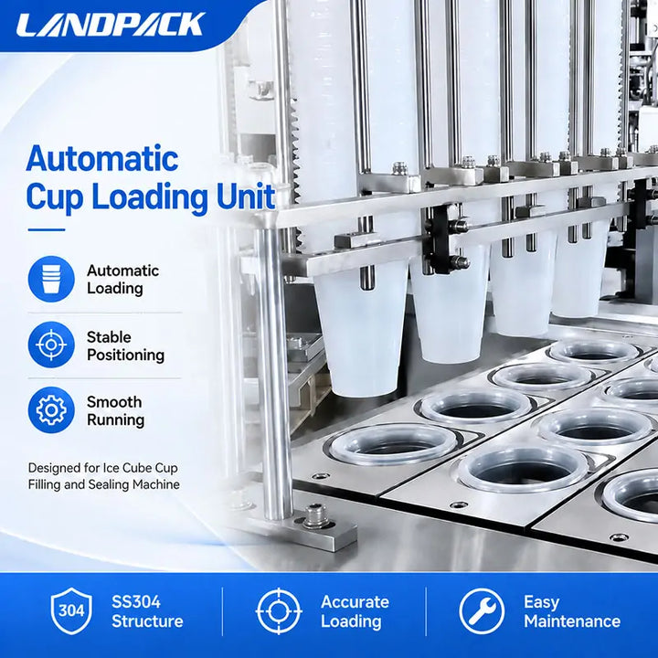 Automatic Ice Cube Cup Filling and Packing Machine