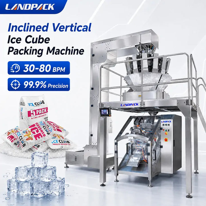 Automatic Ice Cube Filling and Sealing Machine Inclined Packing Machine
