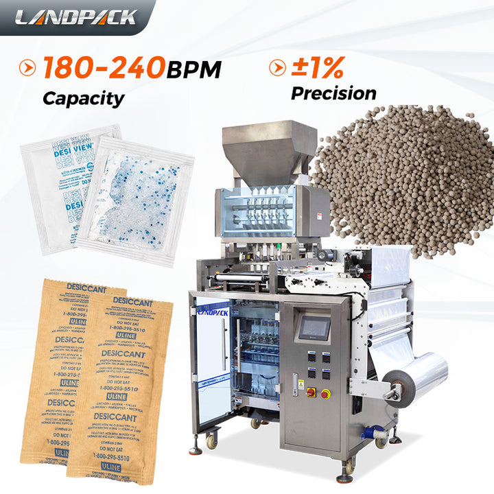 6 Lane Desiccant 3/4 Sealing Sachet Packing Machine