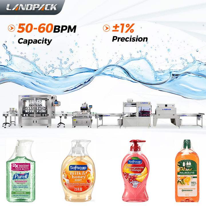 Automaic Alcohol Hand Sanitizer Filling Machine 500ml