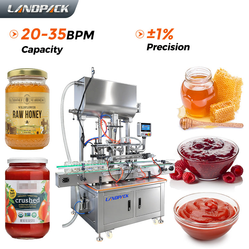 Jams Machine Jam Filling Machine | Automatic Bottles Cans Jars Liquid Filling Machi ...