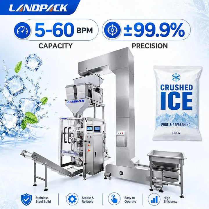 Automatic Ice Cube Vertical Weighing and Pouch Packing Machine