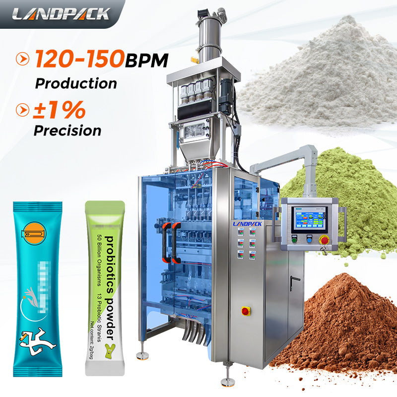 Máquina de envasado en barra de polvo multicanal para polvo farmacéutico/leche en polvo/café en polvo