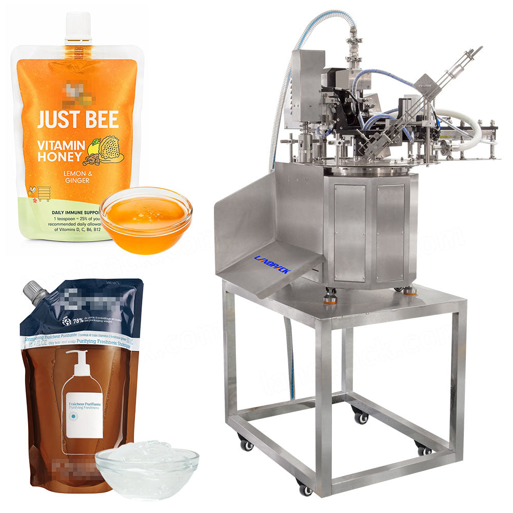 Automatic Spout Pouch Squeeze Pouch Rotary Liquid Filling Capping Machine