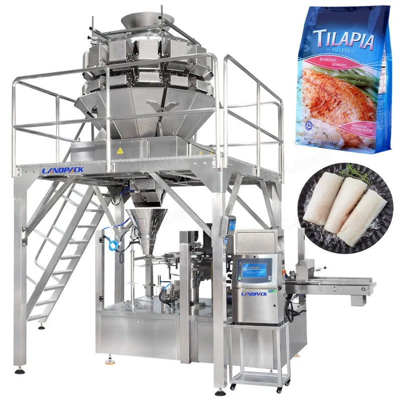 Automatic Frozen Food Rotary Premade Pouch Packing Machine Doypack Mac ...