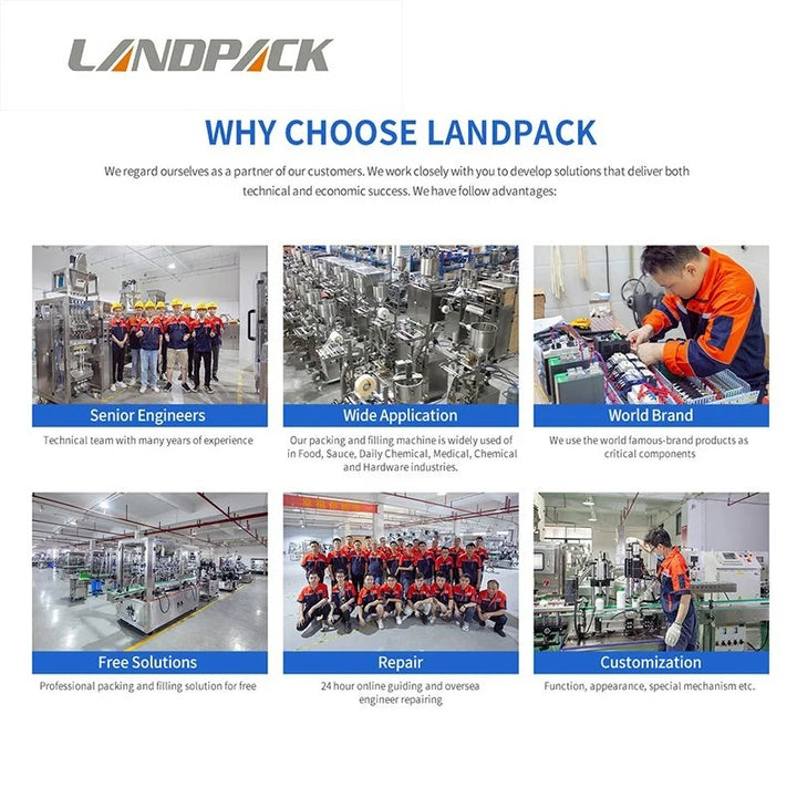 Automatic Liquid Sauce Paste Rotary Stand Up Pouch Filling and Sealing Machine