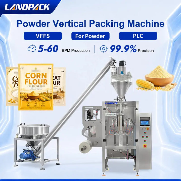 Automatic Corn Flour Four-Side Seal Bag Filling and Packing Machine with Auger Filler