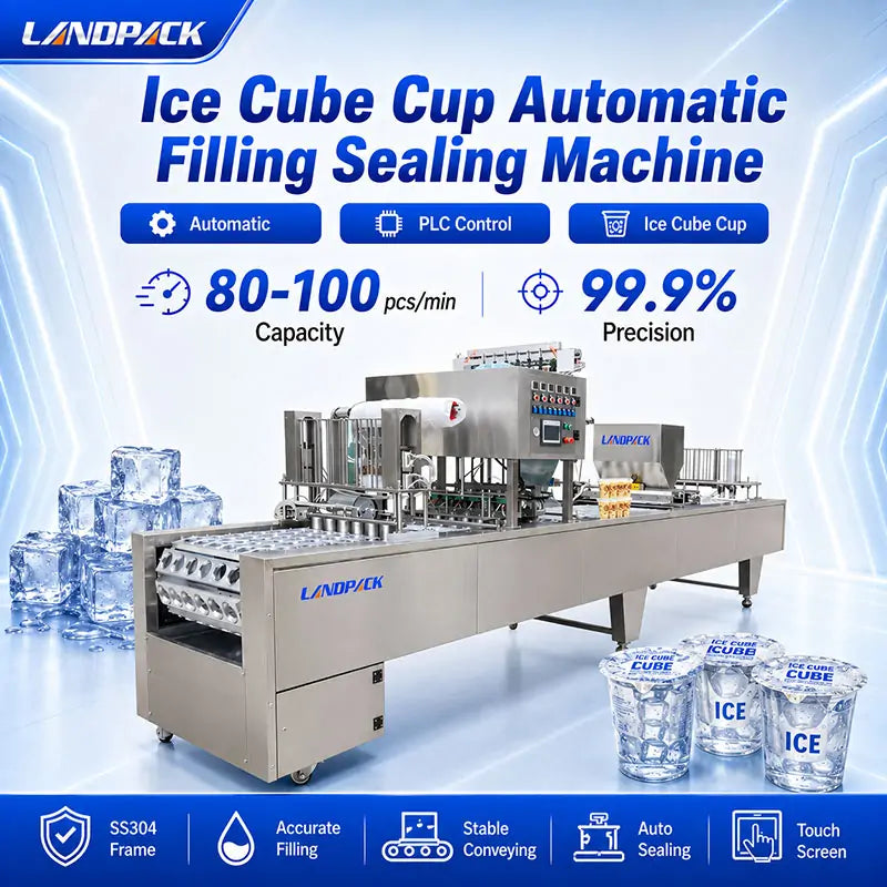 Automatic Ice Cube Cup Filling and Sealing Machine