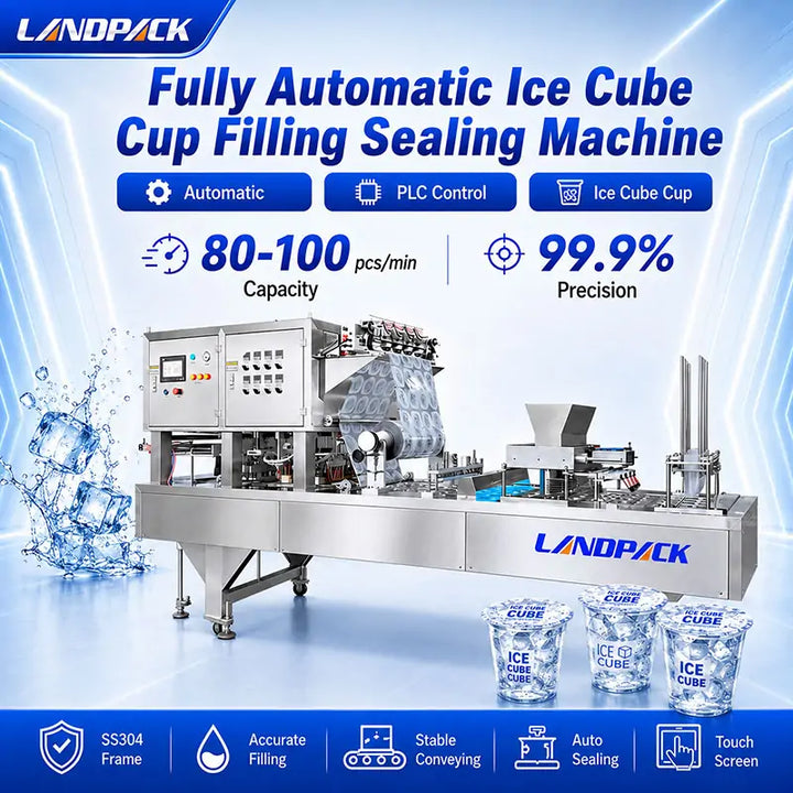 Automatic Ice Cube Cup Filling and Packing Machine