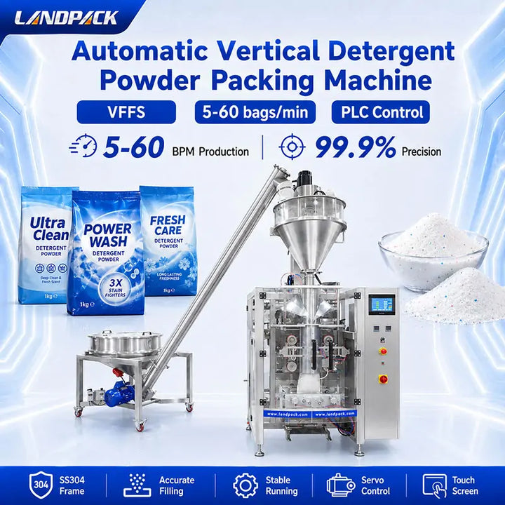 Automatic Detergent Washing Powder Vertical Gusset Bag Packing Machine