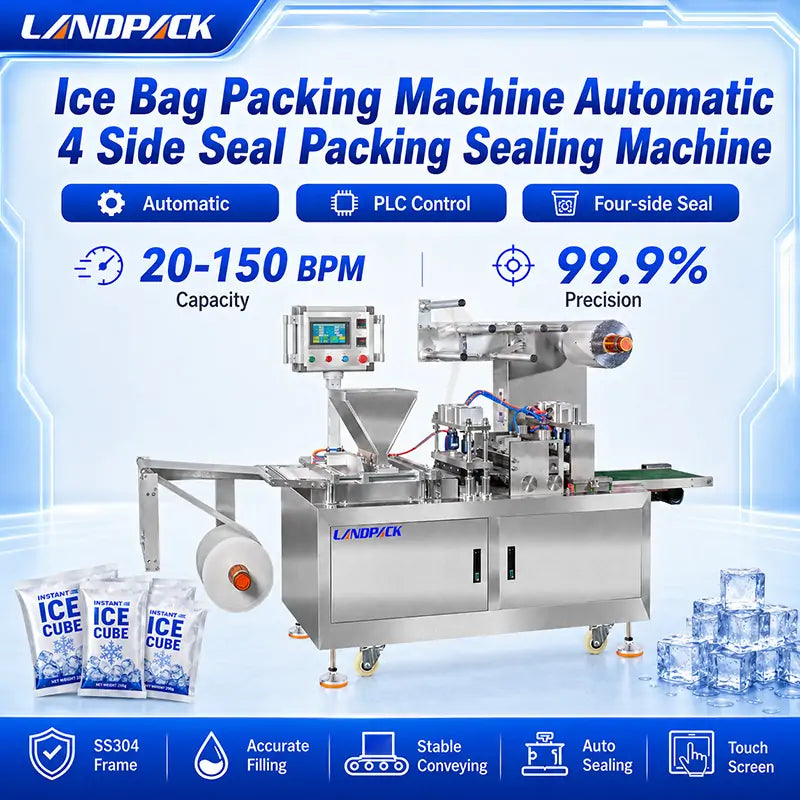 Automatic Ice Pack Four-Side Seal Bag Flow Wrapping Machine