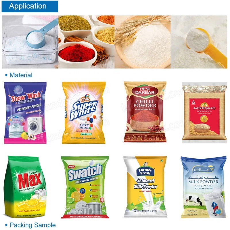 High Precision Detergent Washing Powder Packaging Packing Machine Line System