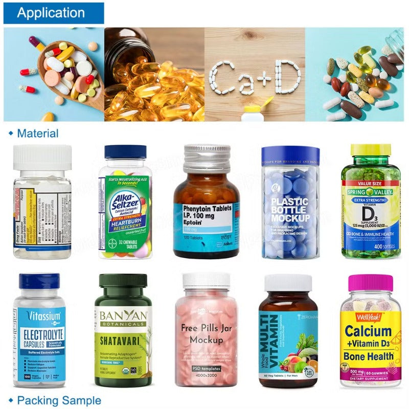 High Accuracy Gel Tablet Capsule Counting Bottling Filling Machine