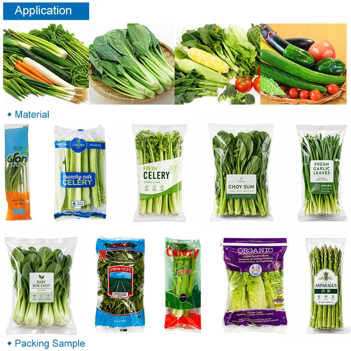 Automatic Fresh Vegetables and Fruits Flow Packaging Machine for Pillow Bag