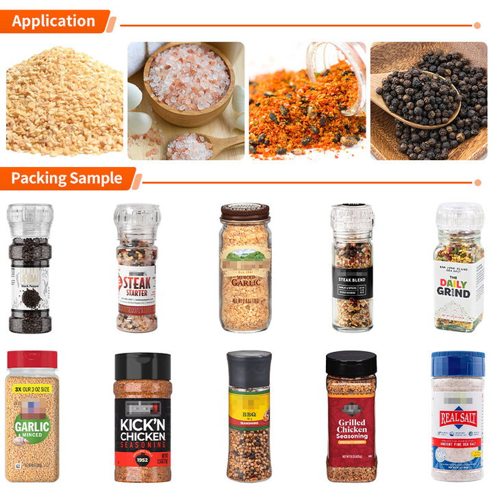 Automatic Granule Filling Capping Labeling Machine Sea Salt Filling Machin