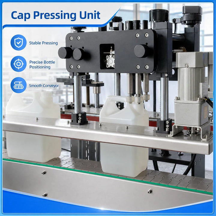 Anti-corrosion Disinfectant Liquid Filling Capping Labeling Machine Line with 2000 L Mixing Tank