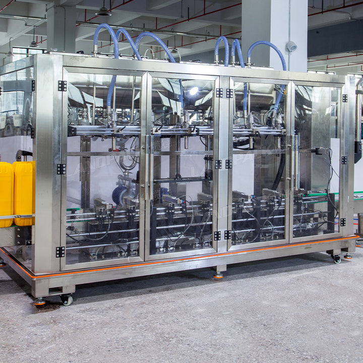 Automatic Fertilizer Liquid Filling Line | Weighing Filling Capping Labeling Machine