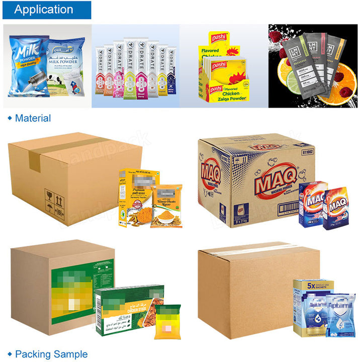 Automated Intelligent Powder Weighing Packaging Cartoning System