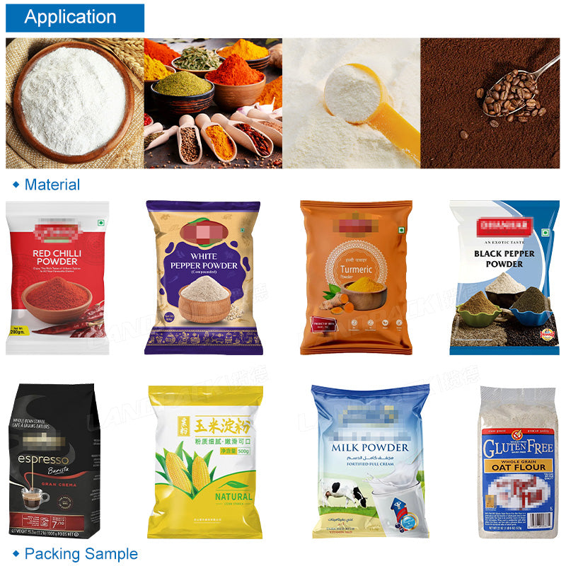 Flour Packing Machine Vertical Powder Packaging Machine with Industrial Vacuum