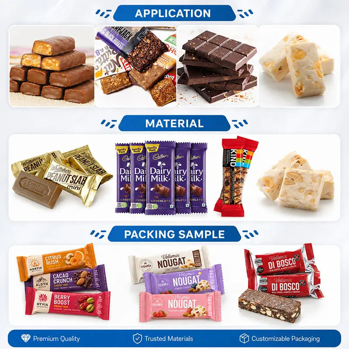 High-Speed Automatic Candy Flow Wrapping Machine with Feeding and Sorting System