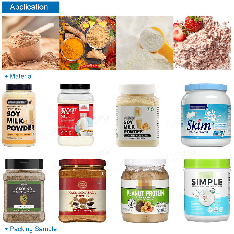 Protein Powder Filling Machine | Automatic Powder Filling Capping Machine Line