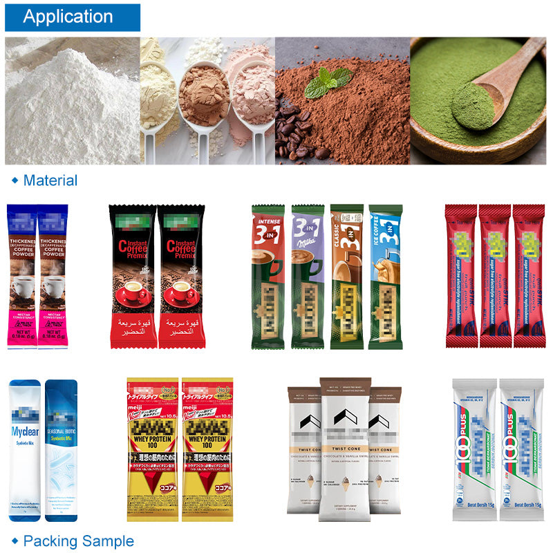 Automatic 3 in 1 Instant Coffee Stick Packing Machine With Mixing Machine