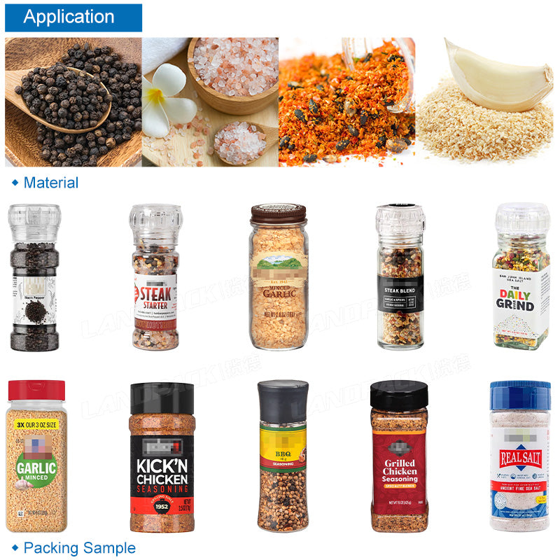 Automatic Granule Filling Capping Labeling Machine Sea Salt Filling Machine