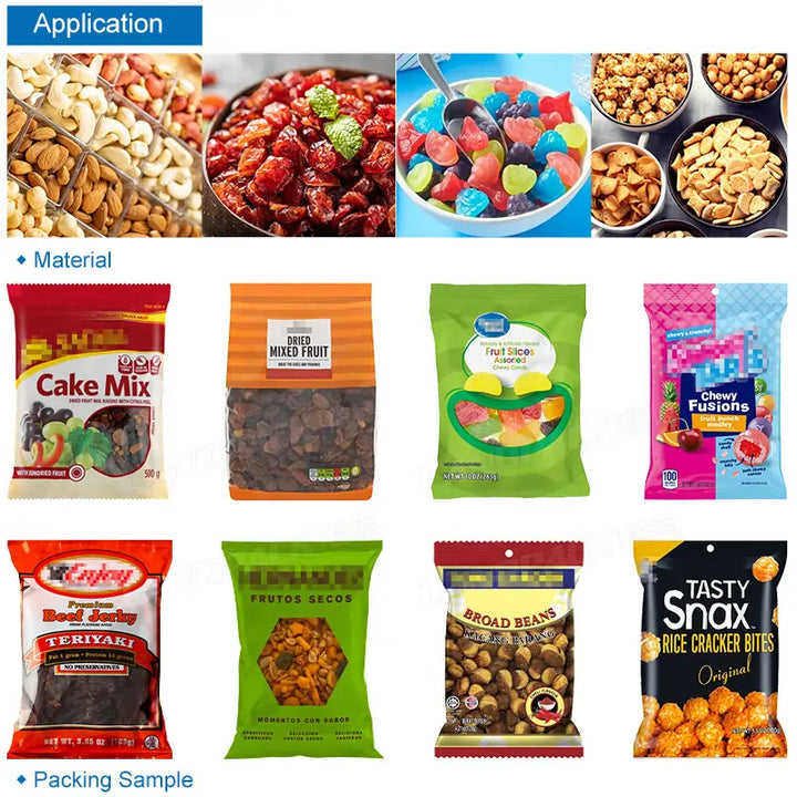 Automatic Granule Vertical Pouch Packing Machine with 14-Head Weigher and Z Type Elevator
