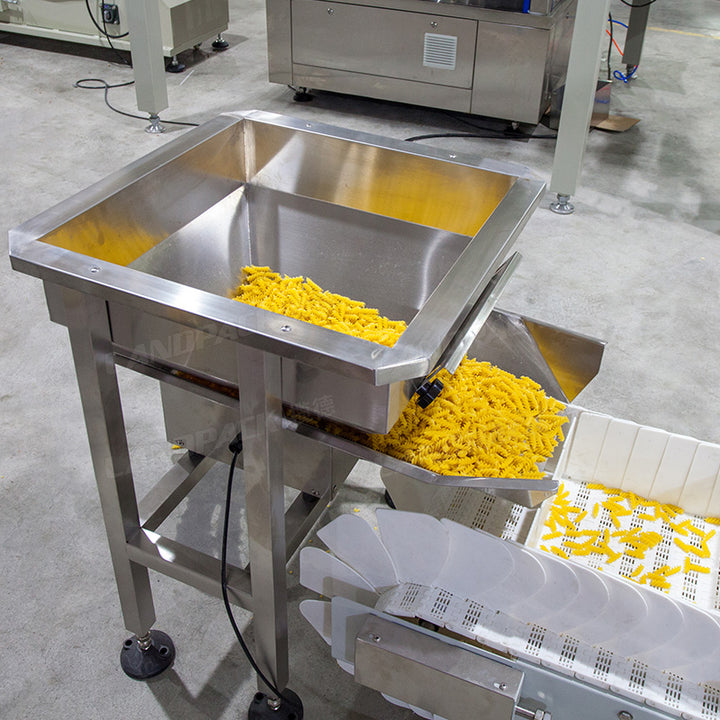Automatic Beef Jerky Packing Machine With Multihead Weigher And Two Conveyor