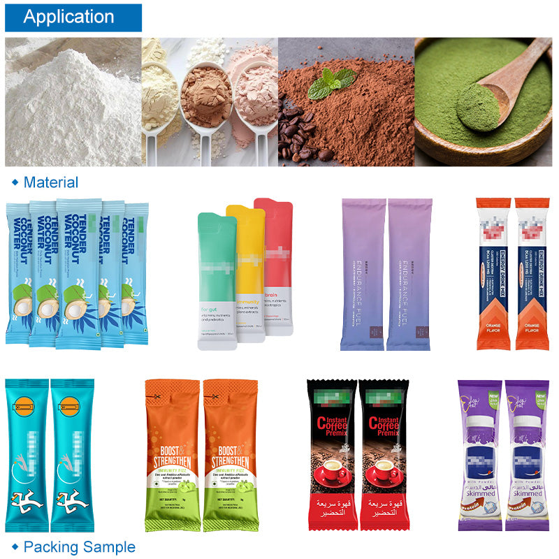 Máquina de envasado en barra de polvo multicanal para polvo farmacéutico/leche en polvo/café en polvo