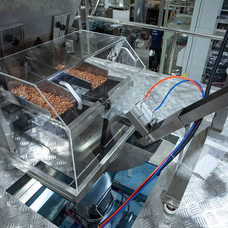 Fully Automatic Nuts Peanut Zipper Stand Up Pouch Filling Packaging Machine