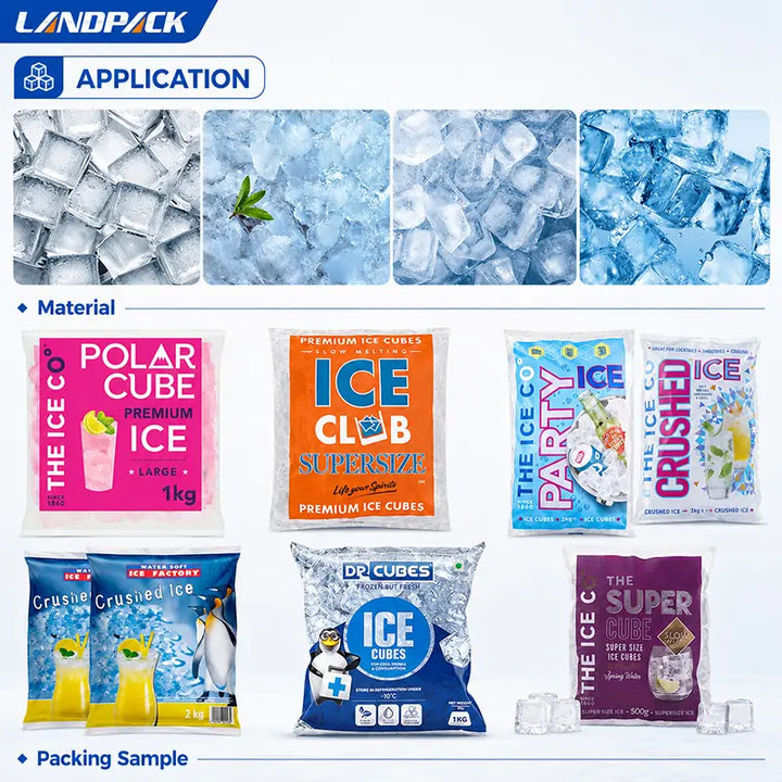 Automatic Ice Cube Vertical Pouch Weighing Packaging Machine