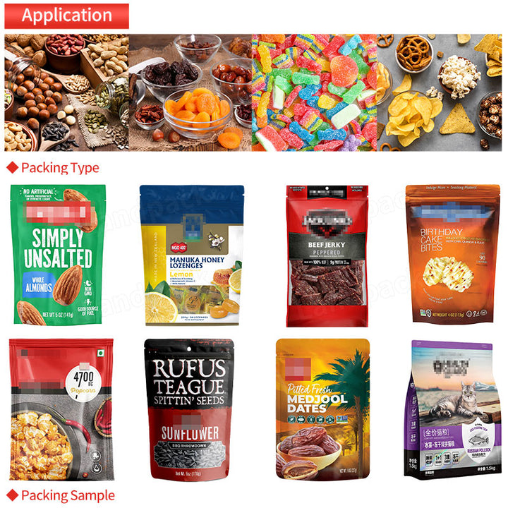 Automatic Cashew Nut Zipper Pouch Packing Machine Solution