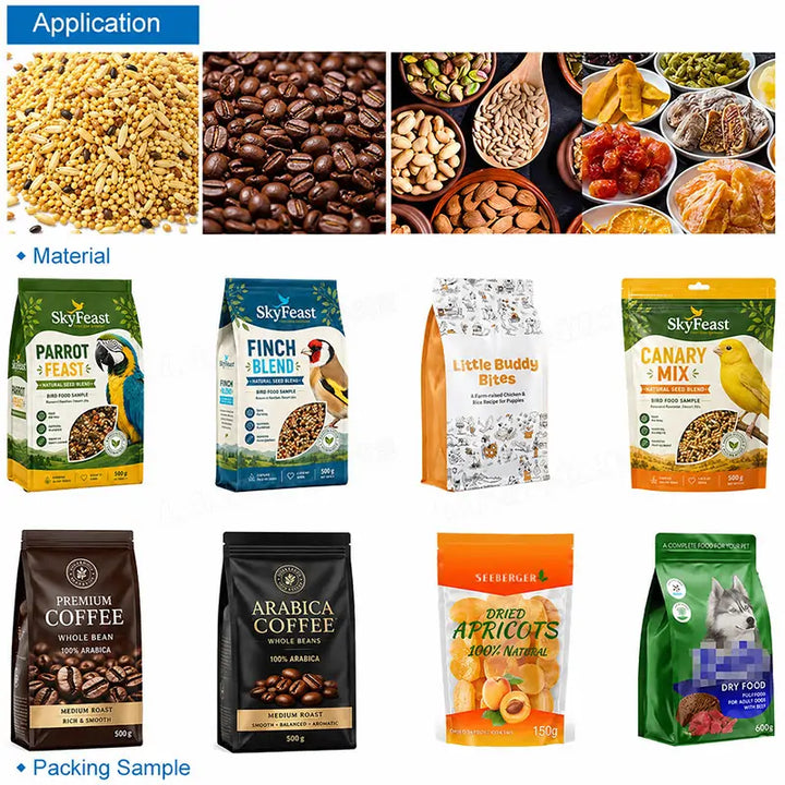 Automatic Roasted Coffee Beans Rotary Doypack Packing Machine with 14-Head Weigher