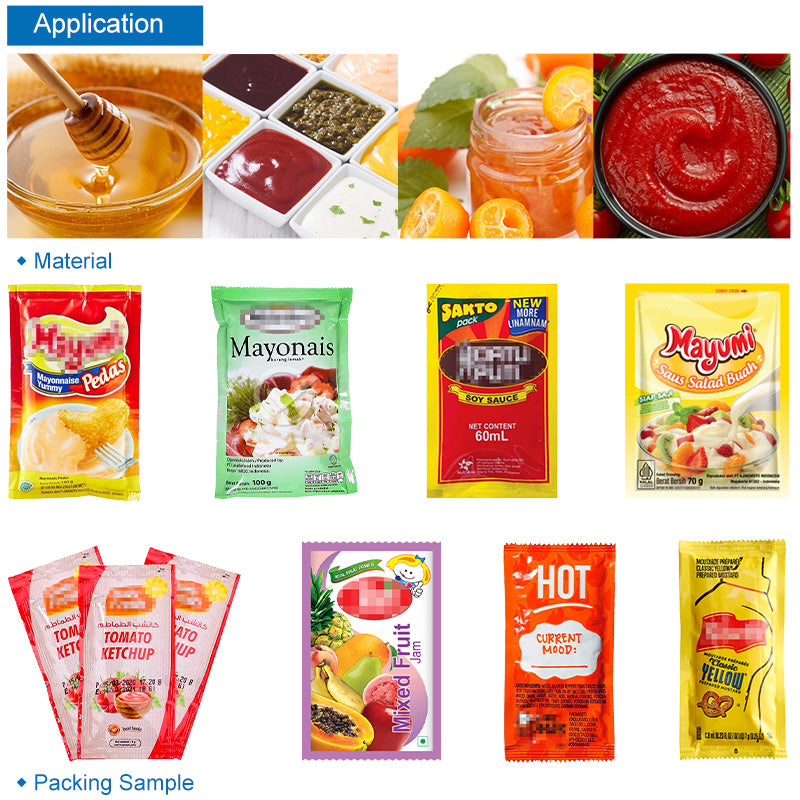 Automatic Ketchup VFFS Four Side Sealing Packing Machine