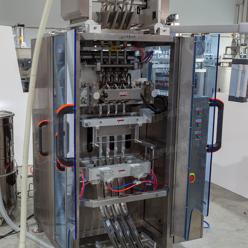 Automatic Powder Stick Counting Packaging Cartoning Machine Line
