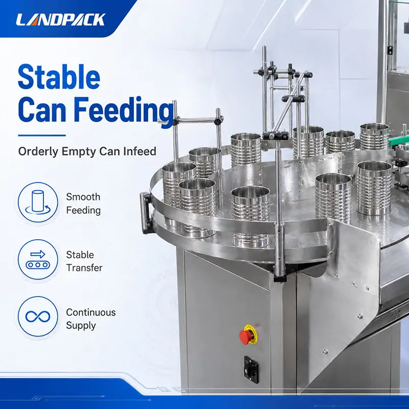 Automatic Milk Powder Cans Filling Seaming and Labeling Machine Line
