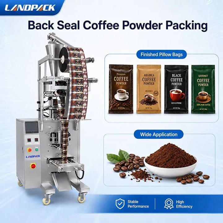 Automatic Coffee Powder VFFS Sachet Filling and Sealing Packing Machine with Twin Screw Conveyors