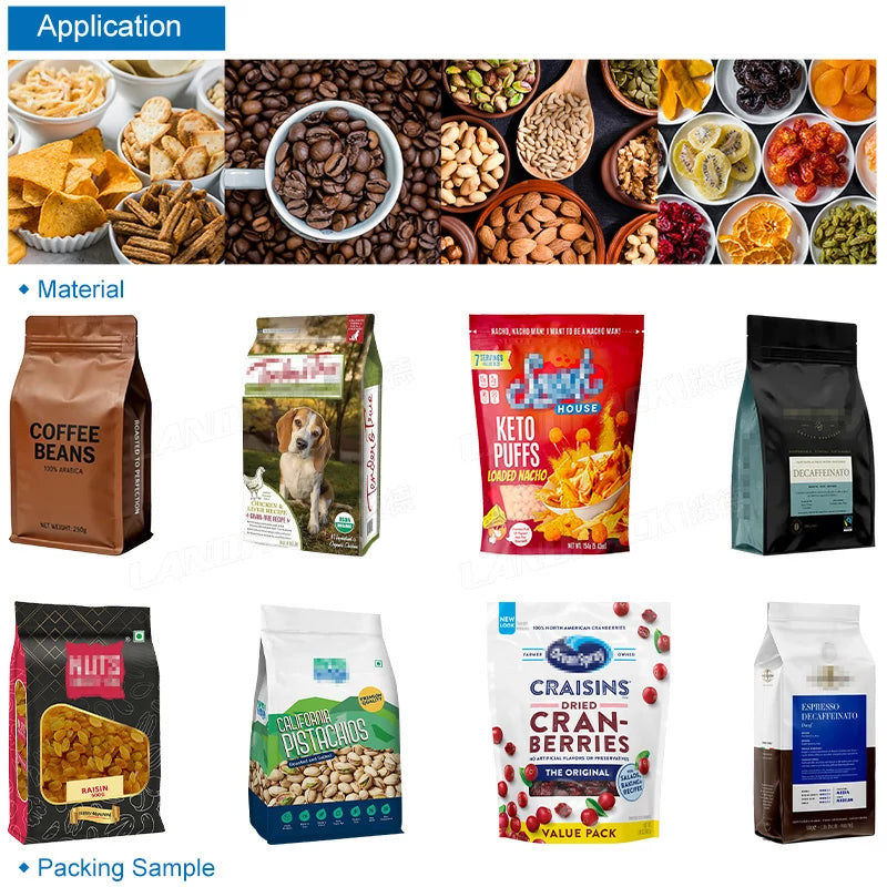 Automatic Horizontal M Shape Pouch Packing Machine for Granules