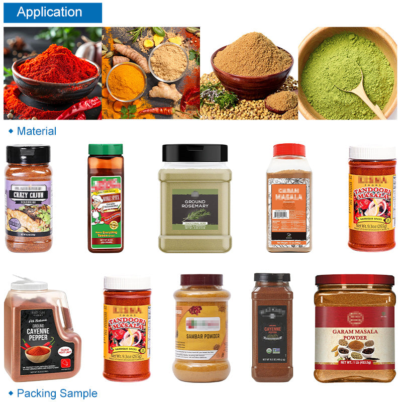 Spice Filling Machine | Powder Bottle Filling Capping and Labeling Line