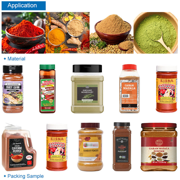 Spice Filling Machine | Powder Bottle Filling Capping and Labeling Line