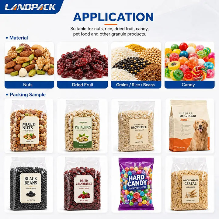 Automatic Nuts Groundnut VFFS Pouch Packing Machine Granule Packaging Machine