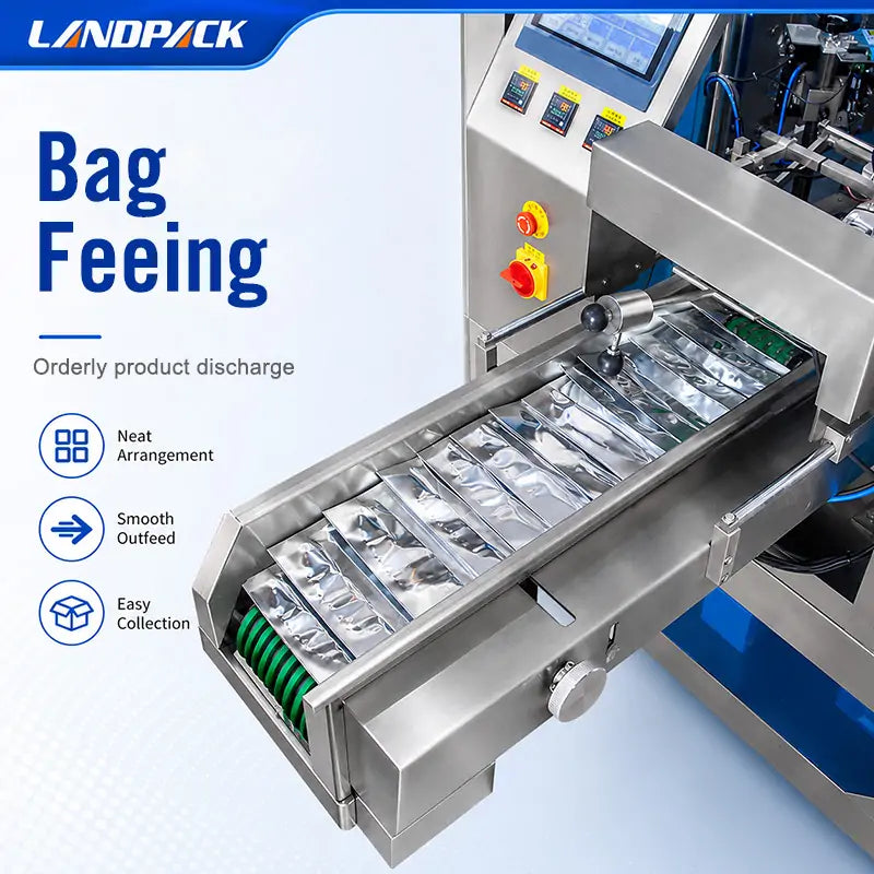 Automatic Rotary Powder Premade Zipper Pouch Filling Sealing Machine with Screw Conveyor