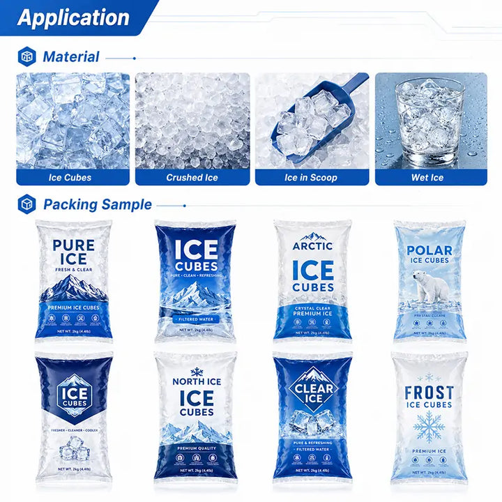 Automatic Ice Cube and Tube Ice VFFS Pouch Packing Machine
