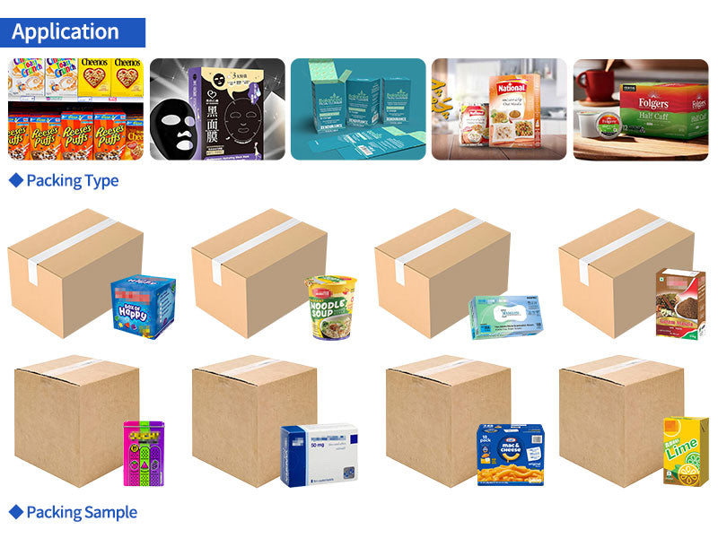 Fully Automatic Carton Case Packing System With Heat Shrinking Machine